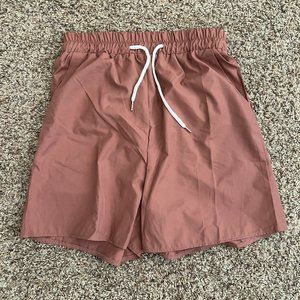 Salmon Red Shorts Men Shein Brand Size S